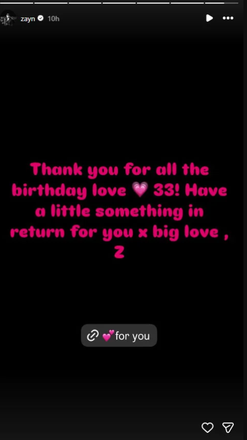 Zayn Malik drops special surprise for fans on  his 33rd birthday