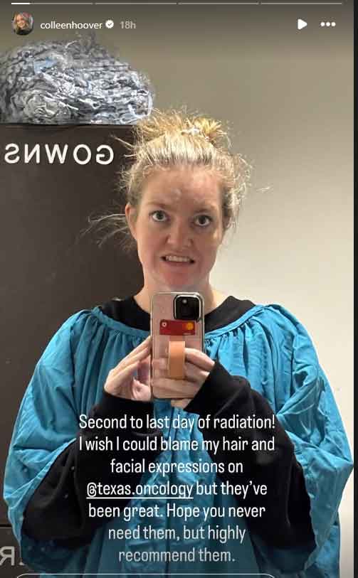 What cancer does Colleen Hoover have?