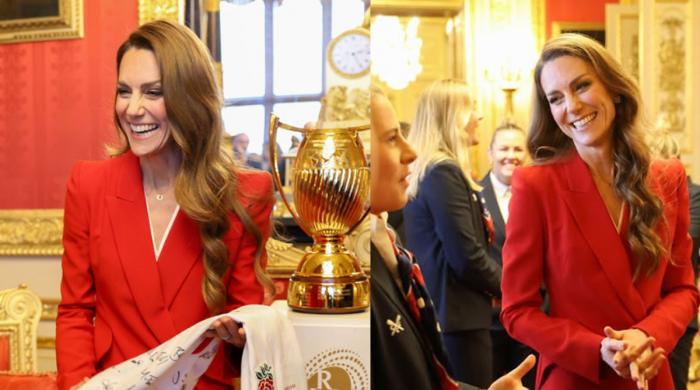 Kate Middleton celebrates England women's rugby stars after World Cup win