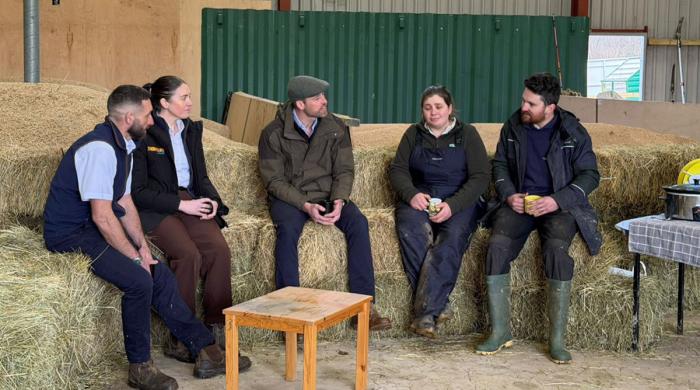 Prince William visits family farm in Herefordshire to discuss mental health