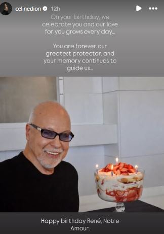 Source: Celine Dions Instagram Story