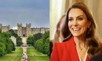 Kate Middleton dashes through rain at Windsor Castle 