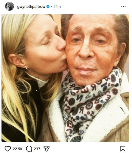 Gwyneth Paltrow mourns Valentino as she calls his death end of an era
