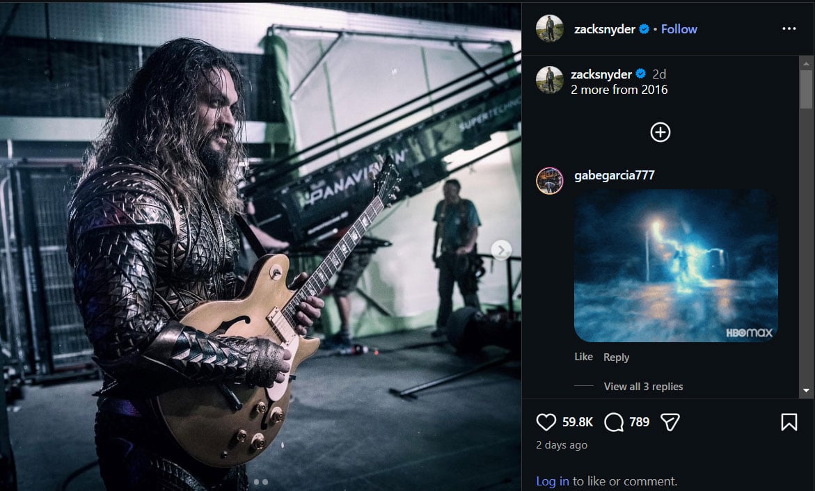 Jason Momoas Aquaman unseen snap revealed