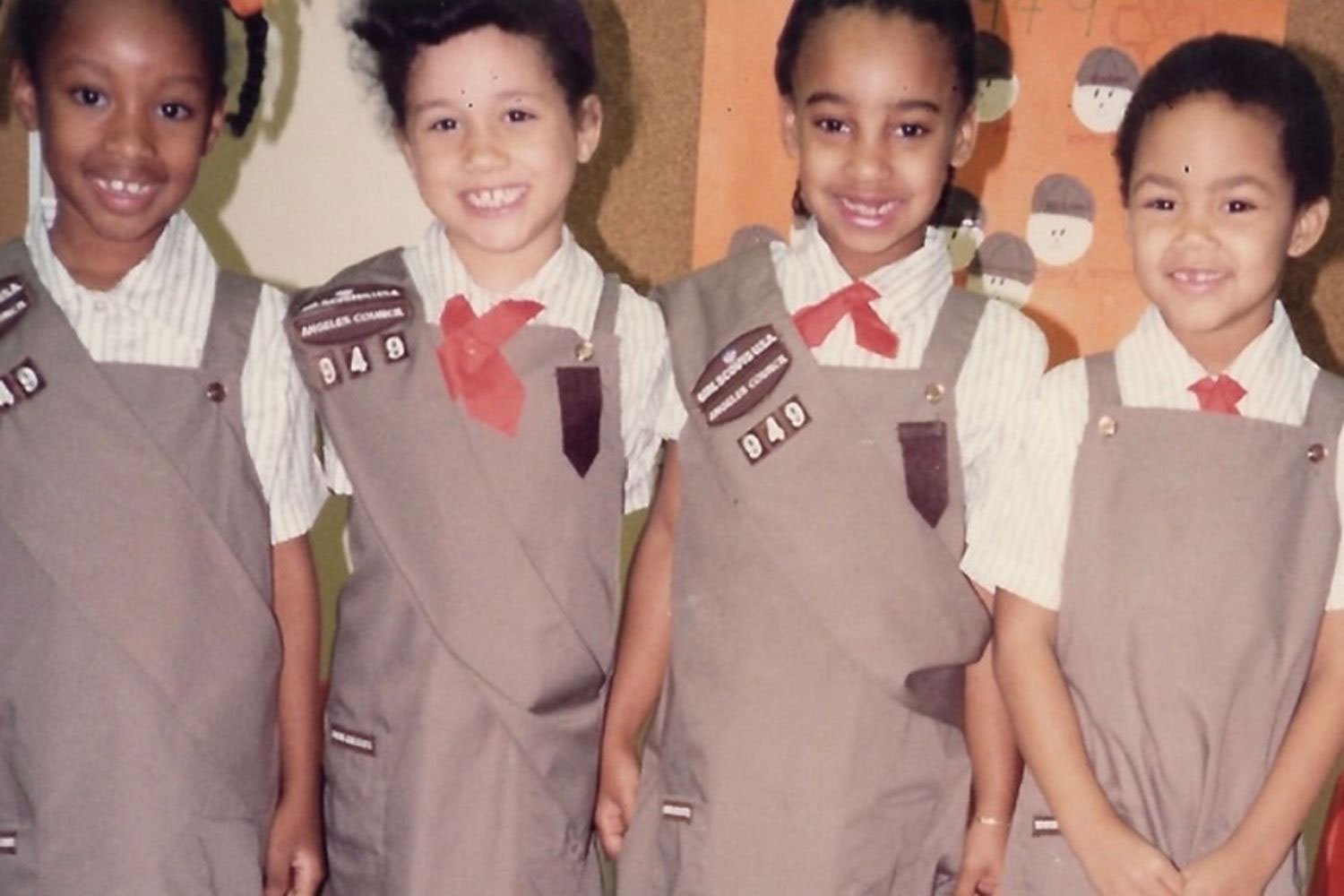 A blast from the past as Meghan Markle served as a girl scout in her childhood