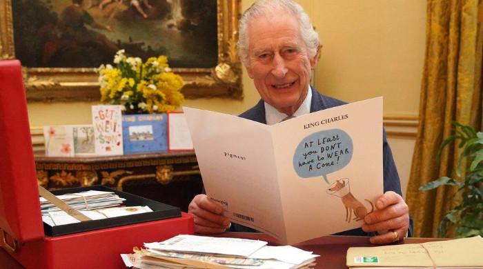King Charles shares silent moment of power with humour