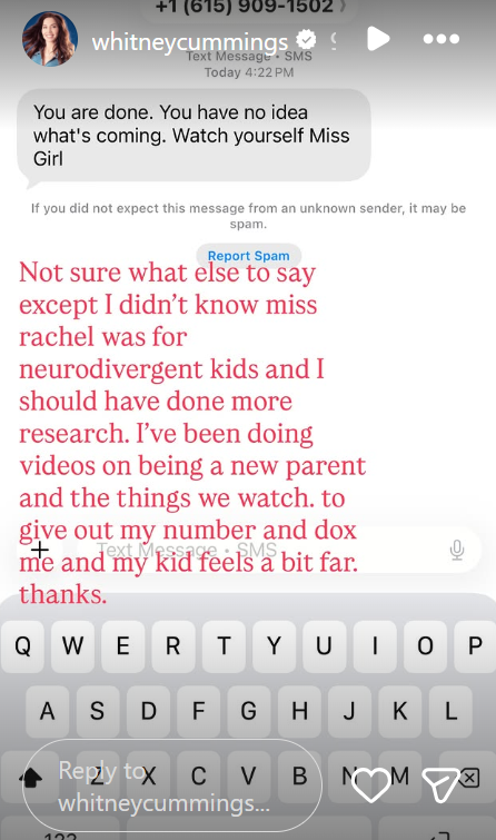 Whitney Cummings apologizes after targeting childrens YouTuber Ms Rachel