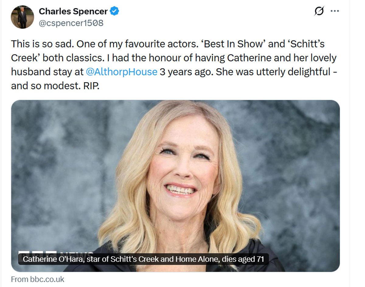 Princess Dianas brother reacts to sad news