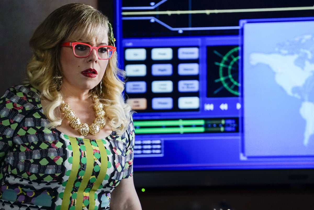 Kirsten Vangsness as Penelope Garcia, an FBI technical analyst