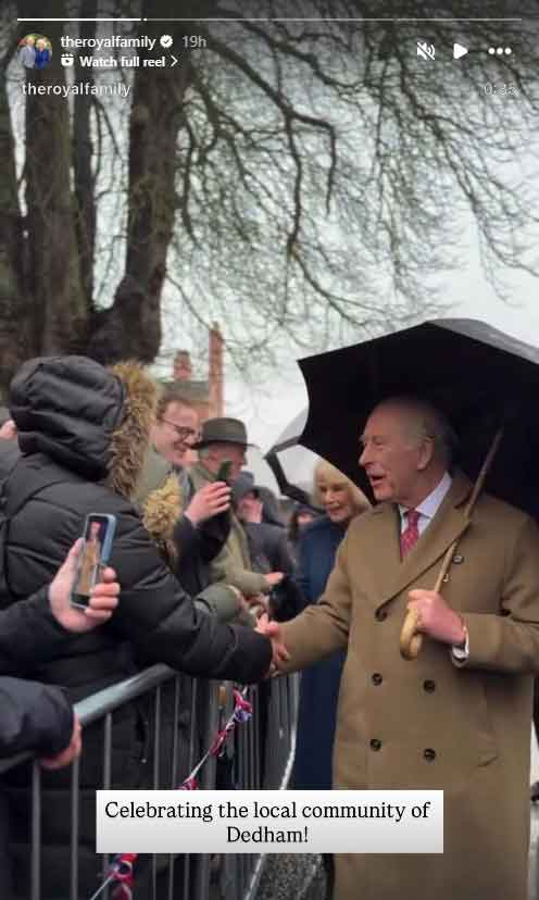 Palace edits out King Charles heckling in official video