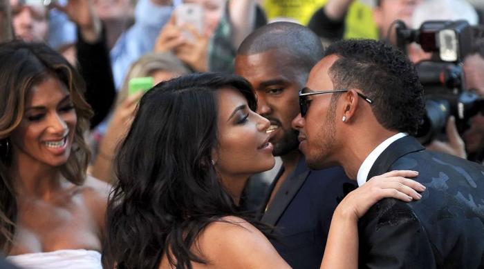 Kanye West's old allegation against Kim Kardashian & Lewis Hamilton surfaced  
