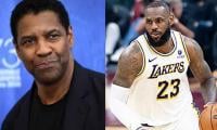 Denzel Washington surprises LeBron James