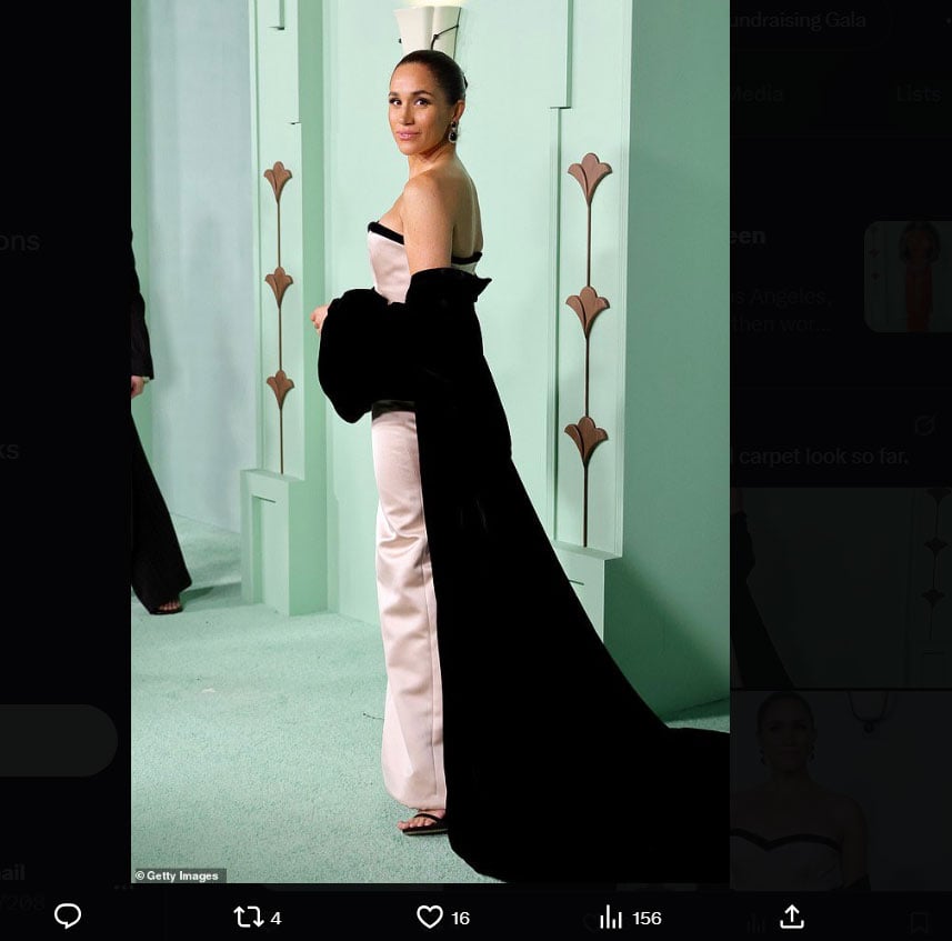 Meghan Markle gives old Hollywood vibes in new photos at glitzy event