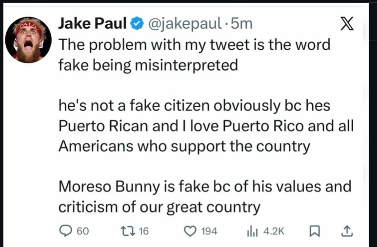 AOC blasts Jake Paul over Bad Bunny slight: He makes you look small