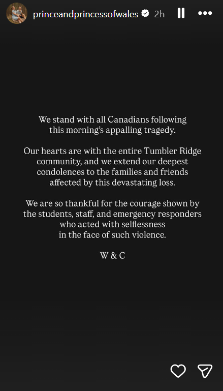 Kate Middleton, Prince William break silence over tragic shooting in Canada