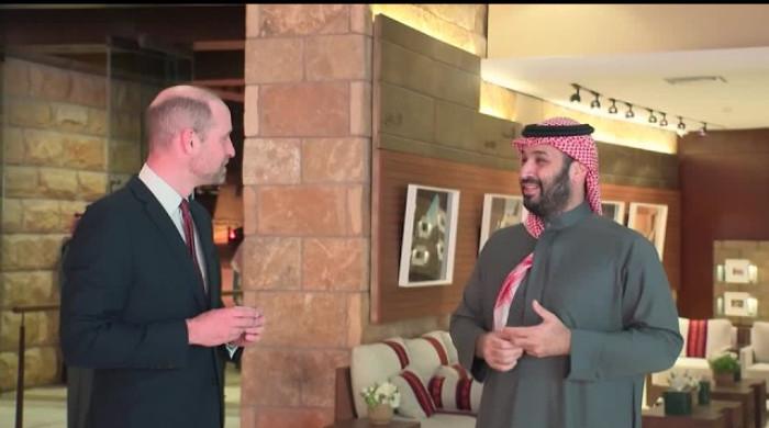 Prince William joins Saudi leaders at historic landmark visit