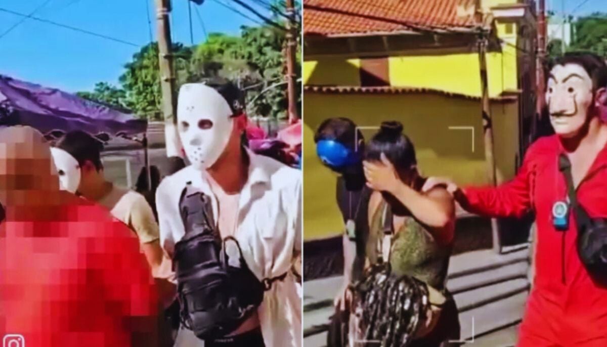 Officers dressed as Ghostbusters characters caught a woman with cellphones stolen in downtown Sao Paulo