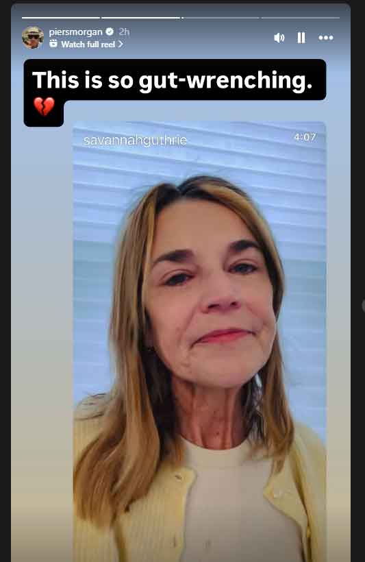 Savannah Guthrie releases gut-wrenching message amid criticism of FBI Director