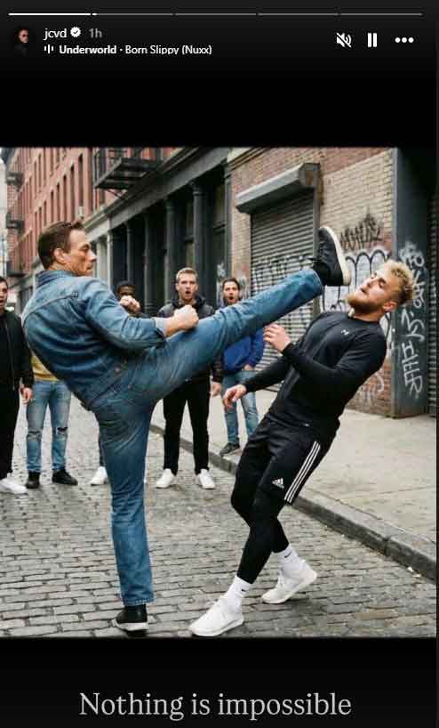 Jake Paul chooses silence as Van Damme once again challenges him to fight