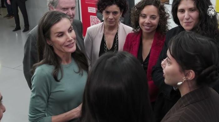 Queen Letizia joins youth ceremony as Felipe leads historic milestone