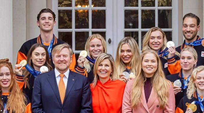 Dutch royals takes center stage in celebrating Olympians 