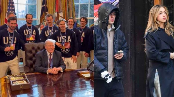 Jack Hughes's proximity to Trump angers Tate McRae fans