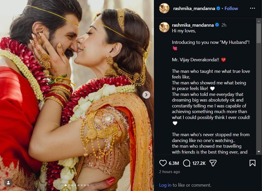 Vijay Deverakonda and Rashmika Mandanna dual wedding ceremony photos break the internet: I made my best friend my wife