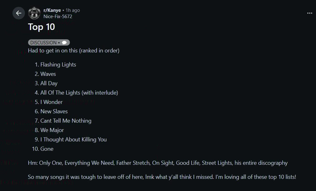 Kanye Wests best songs: Fans argue over bold top 10 ranking on social media