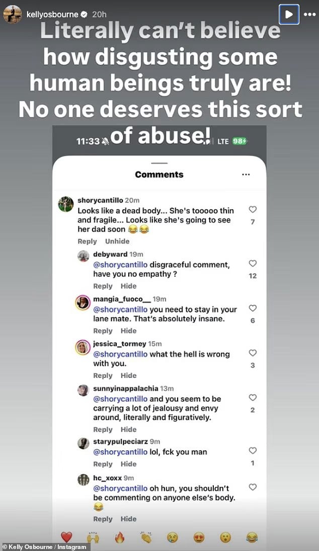 Kelly Osbourne fires back at body-shamers after the 2026 Brit Awards