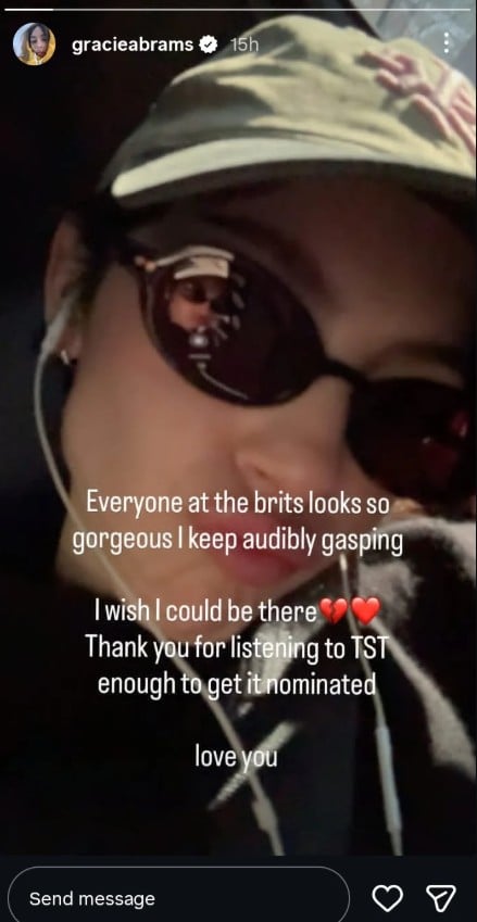 گریسی ابرامز کو 2026 کے برٹ ایوارڈز کے لیے نامزد کیا گیا تھا۔