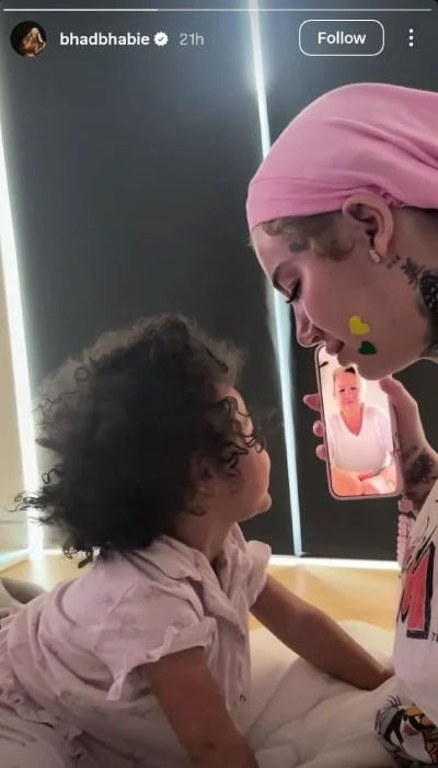 Bhad Bhabie shares tender moment with daughter amid cancer setback hint