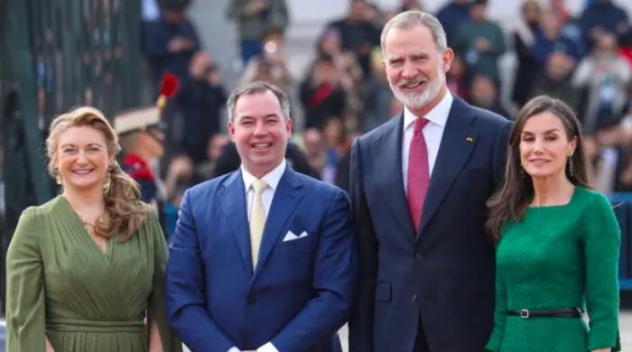 King Felipe VI and Queen Letizia receive the Grand Dukes of Luxembourg