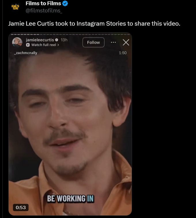 Jamie Lee Curtis slams Timothée Chalamet over ballet and opera remarks?