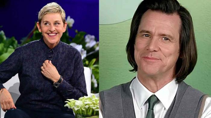 Ellen DeGeneres shares Jim Carrey's video after his appearance sparks rumors