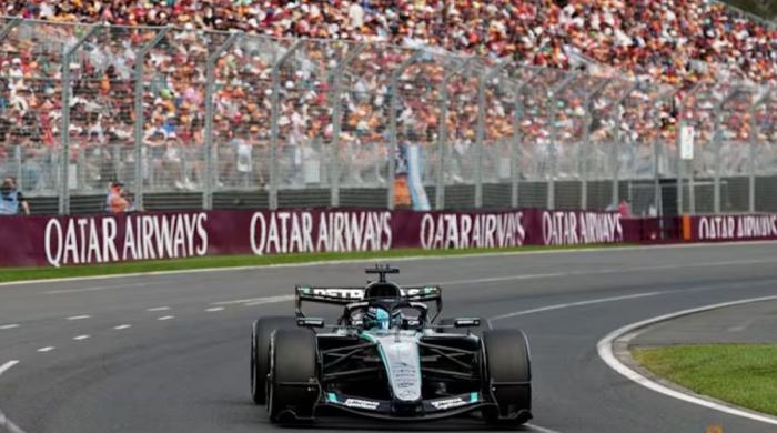 George Russell claims Australian Grand Prix victory to secure first career championship lead as Mercedes takes 1-2