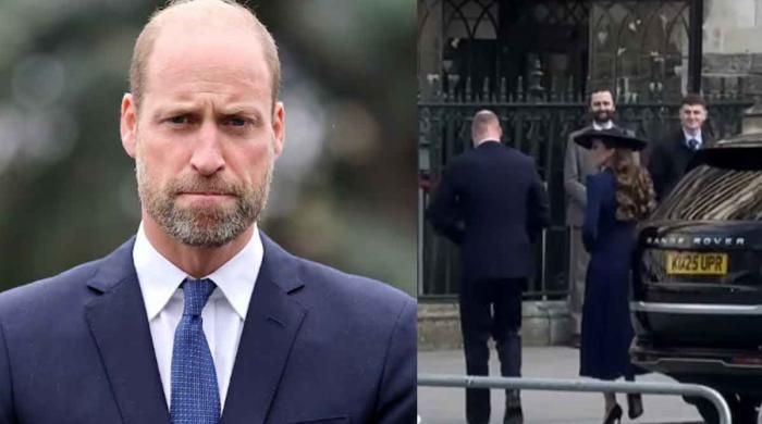 Watch: Prince William buttons his coat and walks with Kate amid trouble 