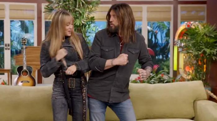 Miley and Billy Ray’s reunion on Hannah Montana set melts hearts