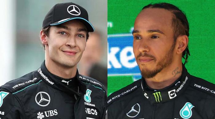 Lewis Hamilton catches George Russell ‘off guard’ during Formula 1 sprint