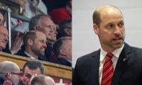 Prince William spectates team Wales during Rugby match in Cardiff 
