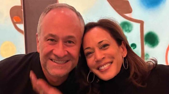 As Kamala Harris watches Oscars, husband targeted with false Epstein video claim