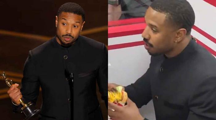 Michael B. Jordan surprises In-N-Out Burger staff as he eats after Oscar win 