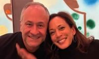 As Kamala Harris watches Oscars, husband targeted with false Epstein video claim