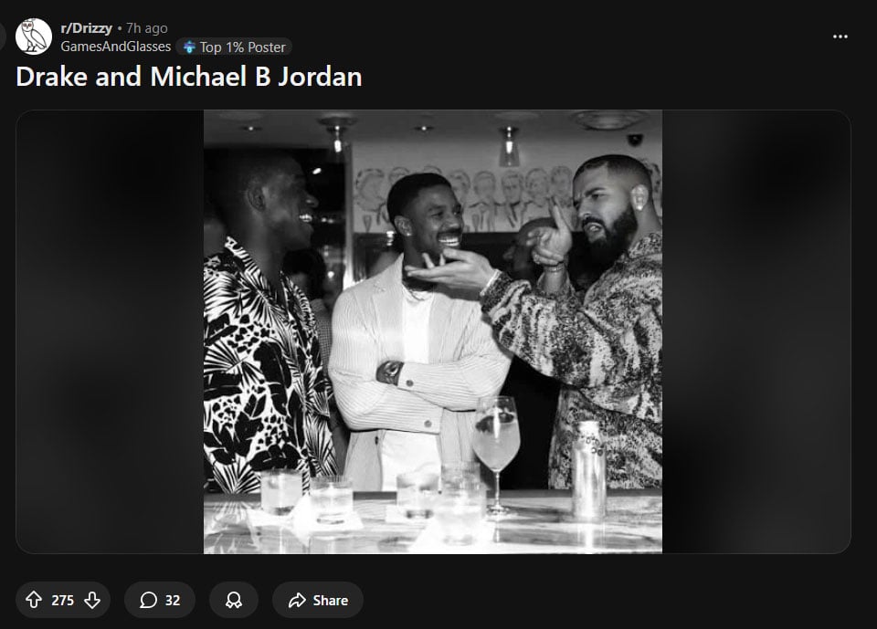 Michael B. Jordan old snap with Drake resurfaces after his 2026 Oscars win
