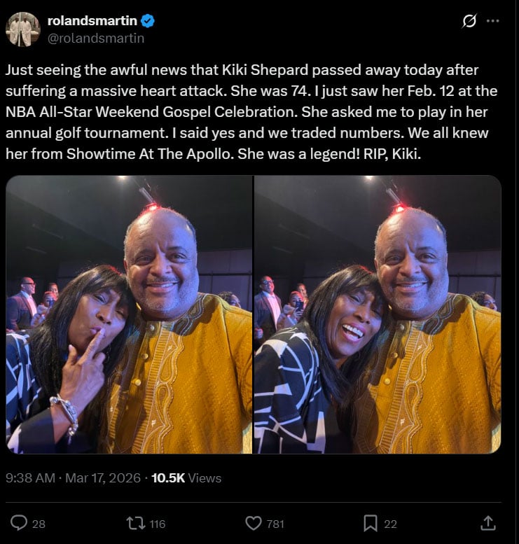 Internet reacts to Kiki Shepard, Showtime at the Apollo trailblazing host, dying at 74