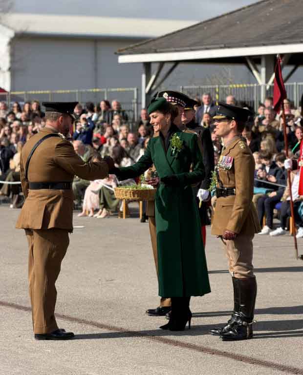 Kate Middleton marks St. Patricks Day as Colonel Catherine