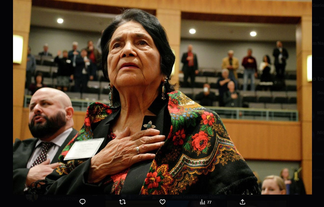 Who are Dolores Huerta children after she revealed two secret pregnancies with César Chávez?