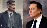 Elon Musk amplifies Cillian Murphy meme using expressionless face emoji