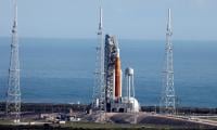 Nasa prepares Artemis Moon rocket for April launch as SLS returns to pad after earlier issue