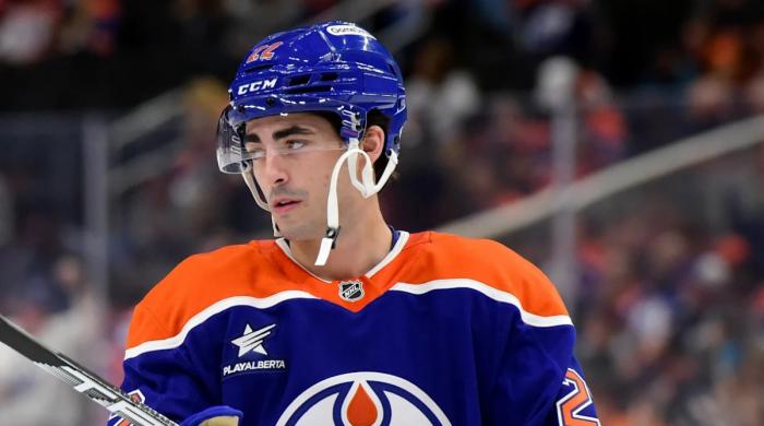 Matt Savoie making impact on Oilers top line while filling gap left by Draisaitl