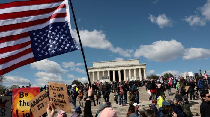 ‘No kings’: Inside the biggest protest in US history 